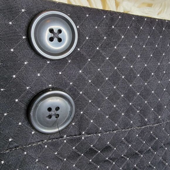 Express Design Studio Polka Dot Band Button Waist Mini Skirt Size 2 - Picture 10 of 12